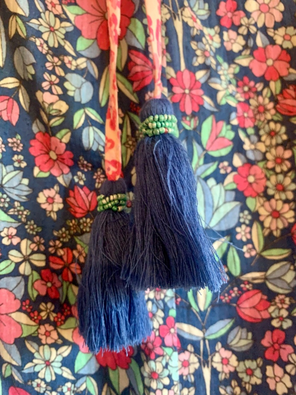 SHOSHANNA FLORAL COTTON DRESS SIZE  6 BLUE PINK Orig. $315.